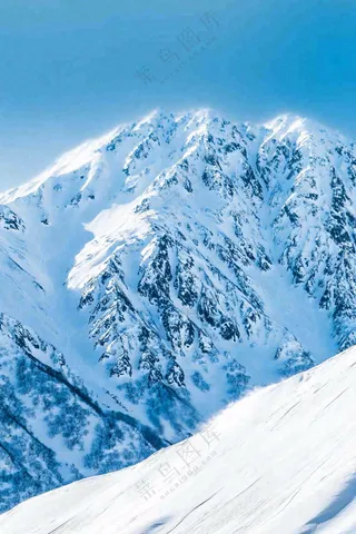 高原高山雪山风光风景摄影图