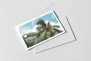 05明信片样机名片贺卡卡片请柬文创展示样机PSD素材