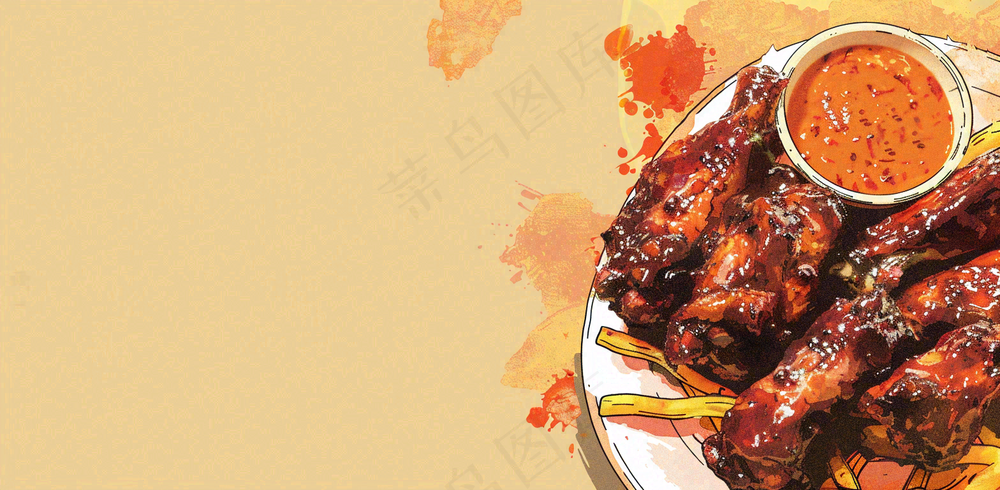 中餐美食食物背景