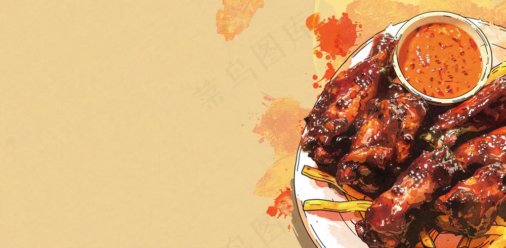 中餐美食食物背景
