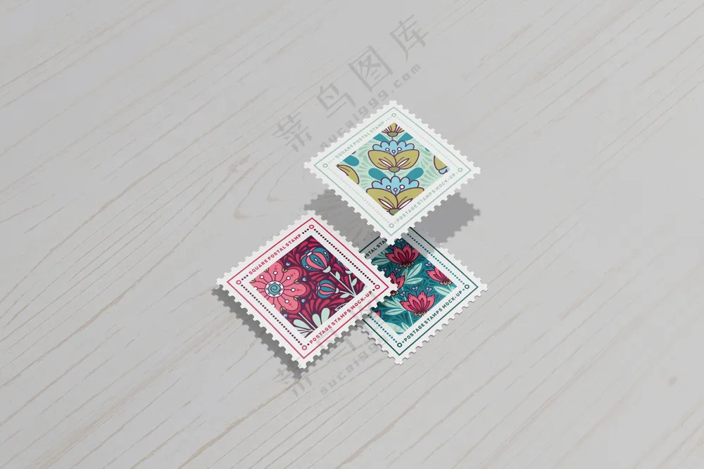 文创贴纸邮票样机-11