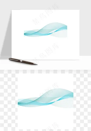 科技飘带波浪线条矢量png免抠