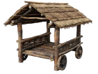 png免抠古代木构临时建筑