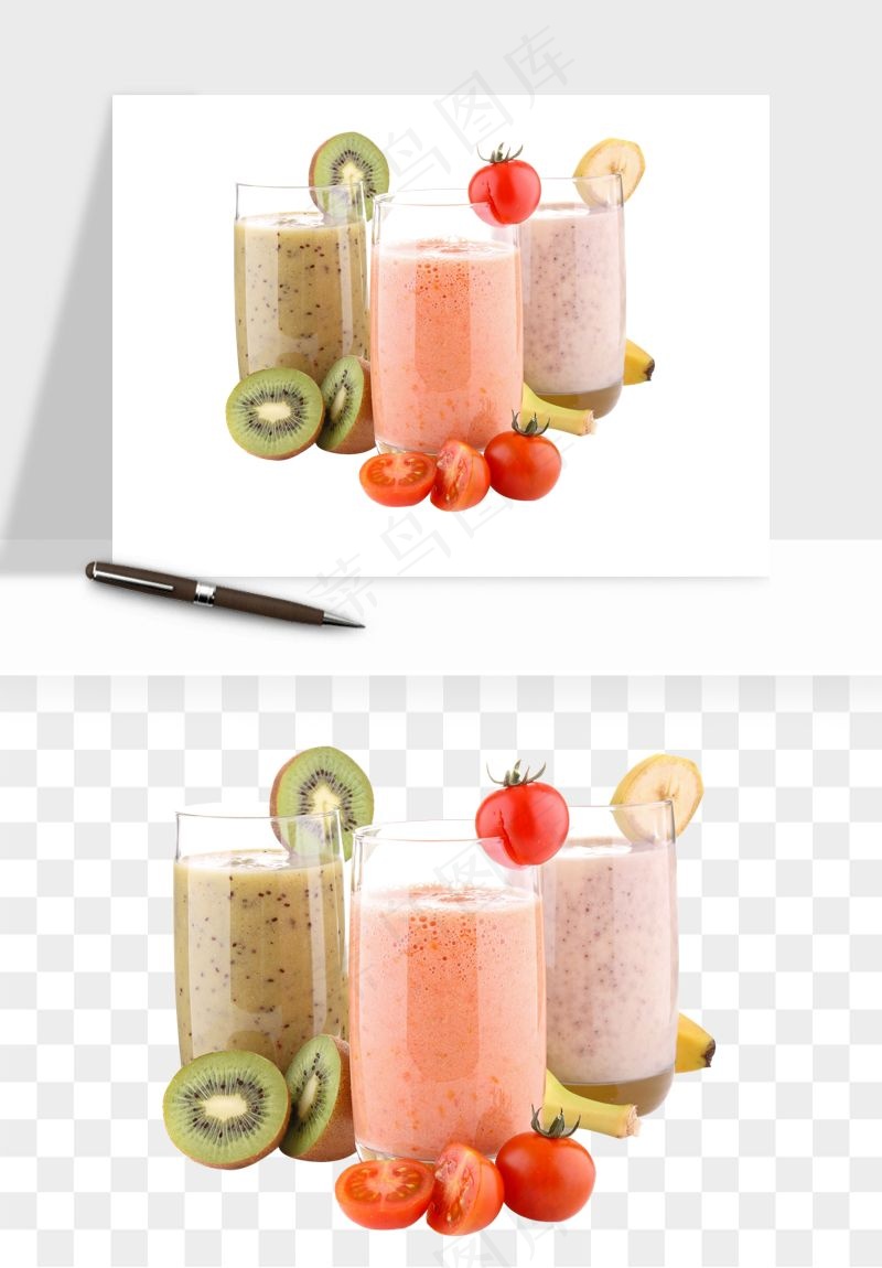 冷饮品果汁饮料png免抠图