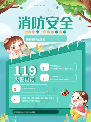 消防安全海报PSD分层素材PSD