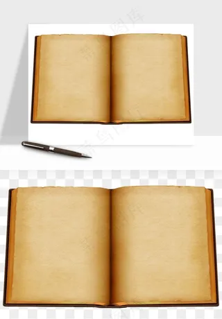 翻开书籍打开书本png免抠