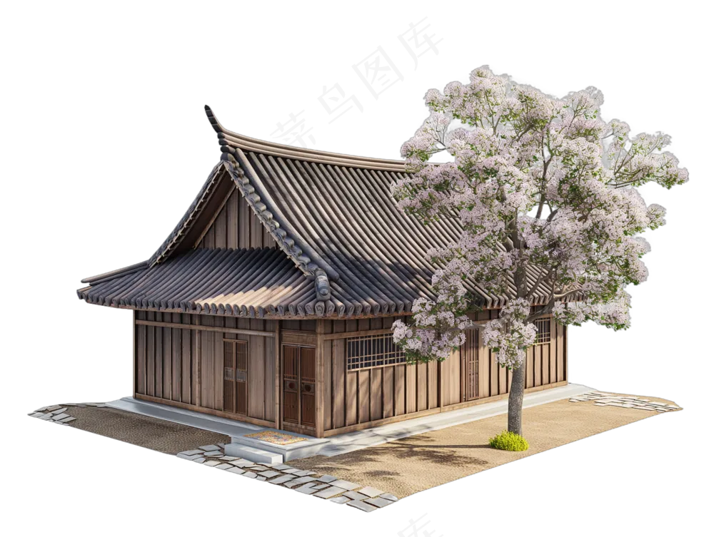 png免抠古代木构临时建筑