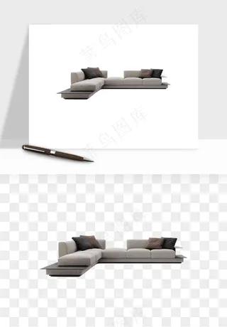 现代沙发家具png免抠