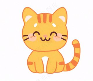 小猫猫咪宠物动物卡通插画免抠