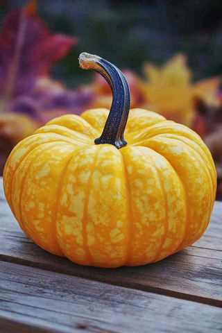 秋季金黄南瓜感恩节摄影图