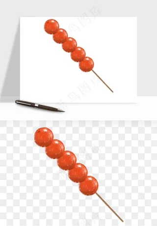 冰糖葫芦png免抠