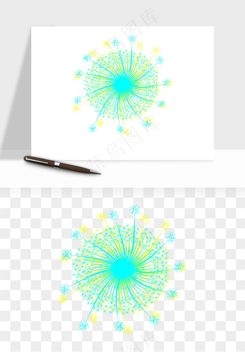 卡通烟花烟火礼花png免抠