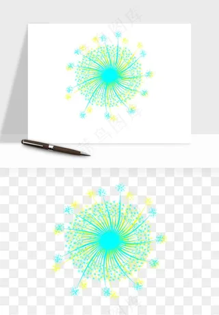 卡通烟花烟火礼花png免抠