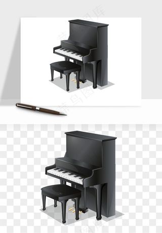 钢琴乐器琴键png免抠