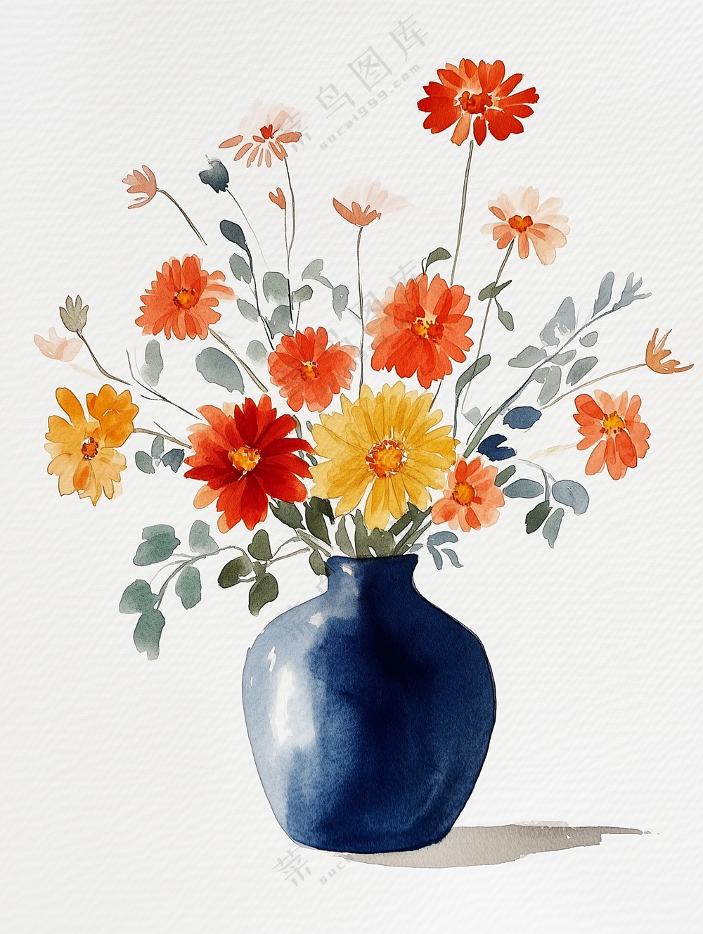 水彩花卉插画