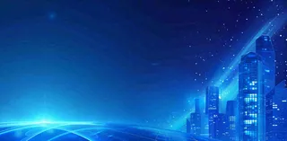 地产楼盘城市剪影背景