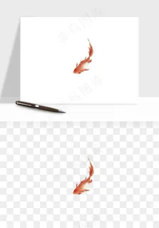 锦鲤鱼手绘水墨png免抠 锦鲤鱼手绘水墨png免抠