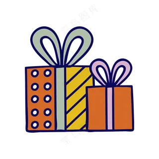 圣诞礼物2 民族风装饰小元素