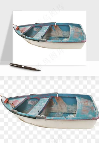 手绘木船小船png免抠