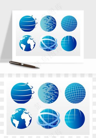 科技地球点线矢量png免抠