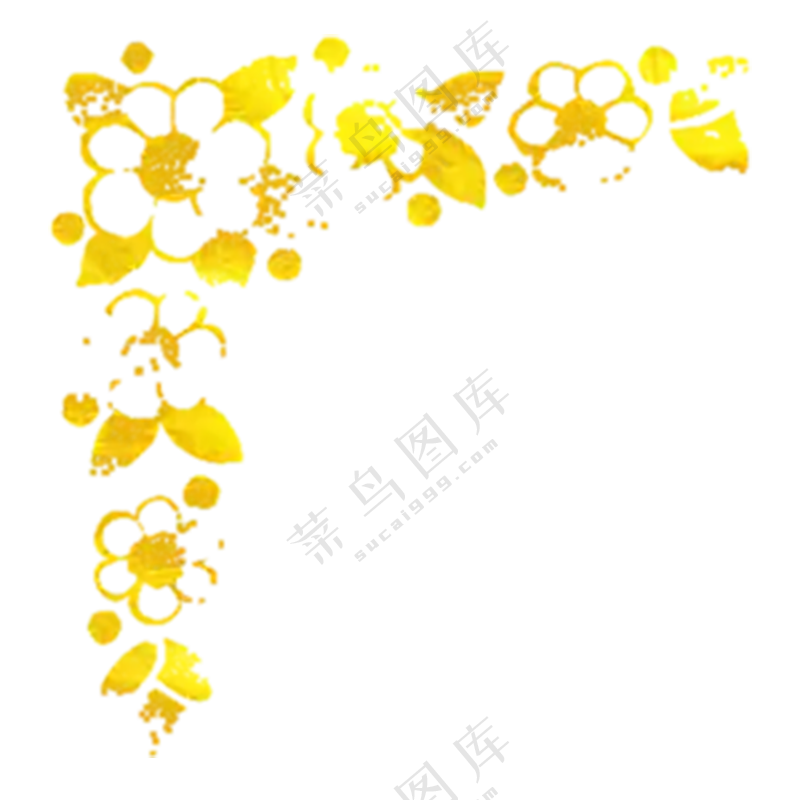 金色奢华边框免扣图