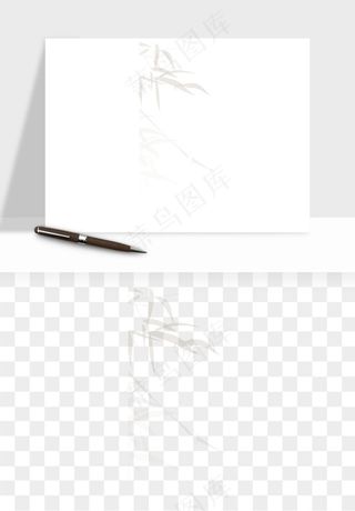 阴影植物窗户投影免抠元素