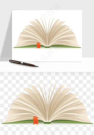翻开书籍打开书本png免抠