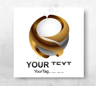 圆形LOGO传统花纹圆形