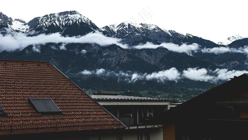 雪域隐居现代图·朦胧雅致·灰白恬淡·壁纸赏景