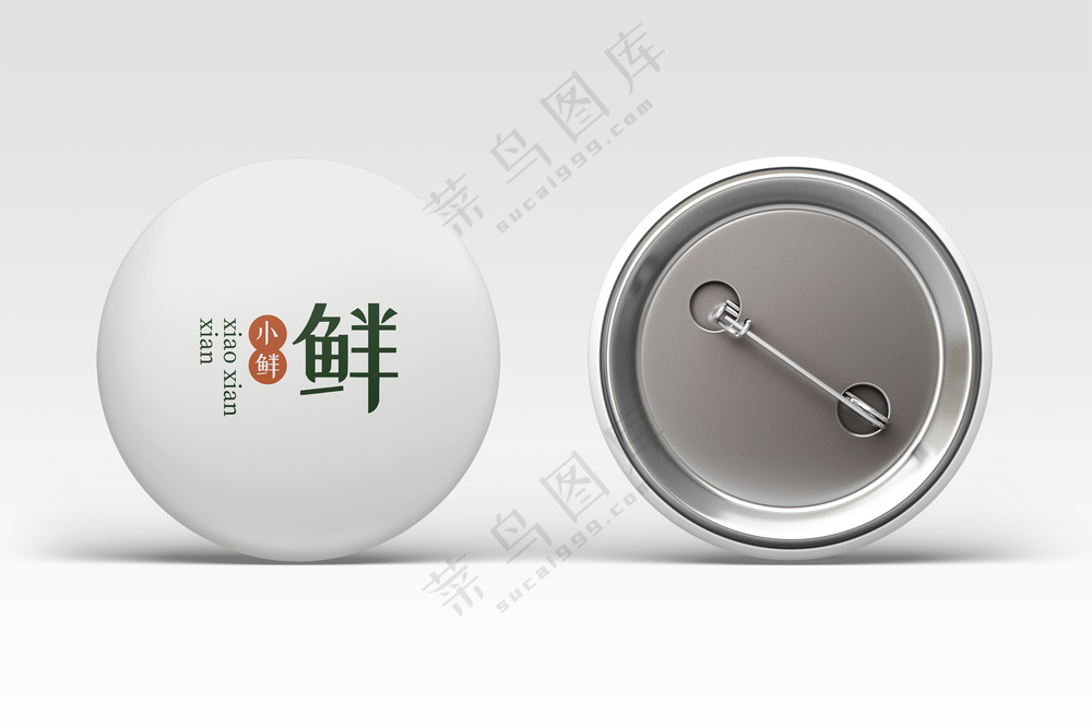 金属胸章徽章logo吧唧样机-13