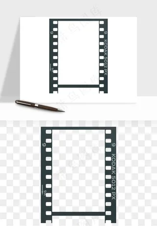 电影黑胶胶片png免抠