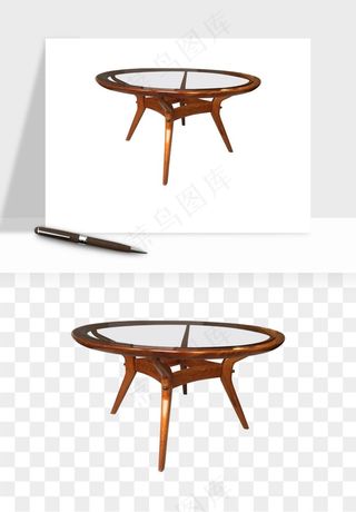 中式长椅长桌木桌png免抠