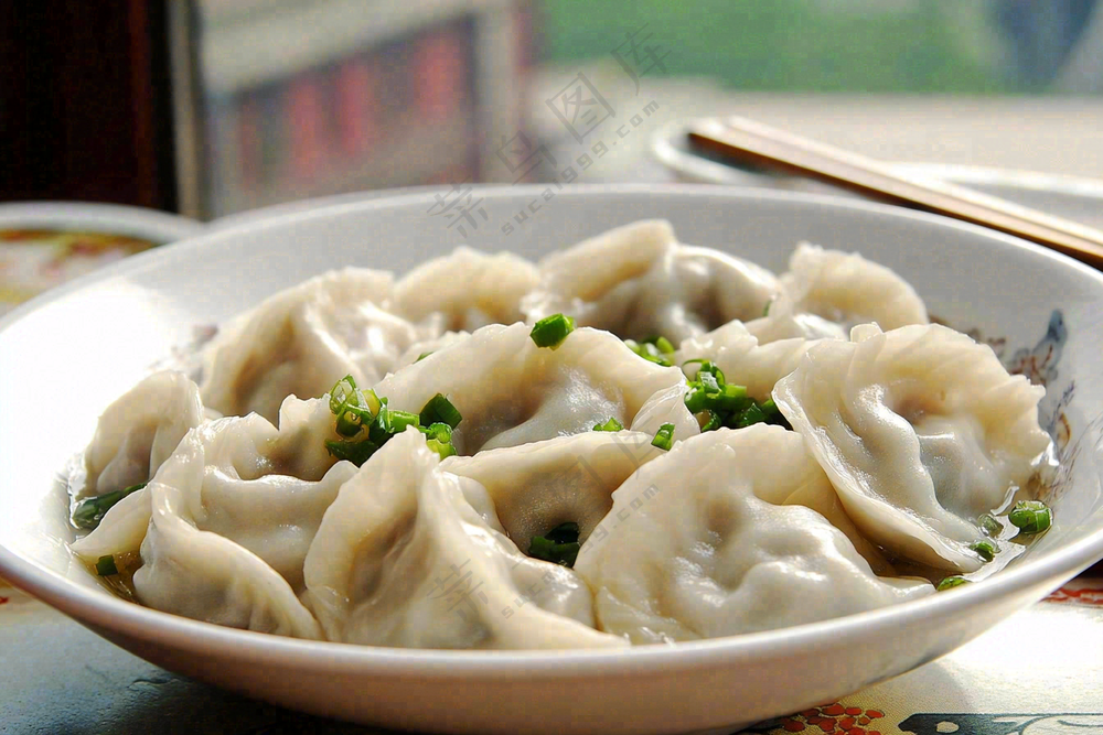 饺子中国传统美食立冬冬至摄影图