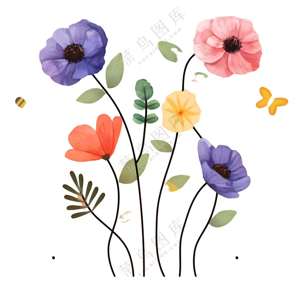 花卉装饰元素