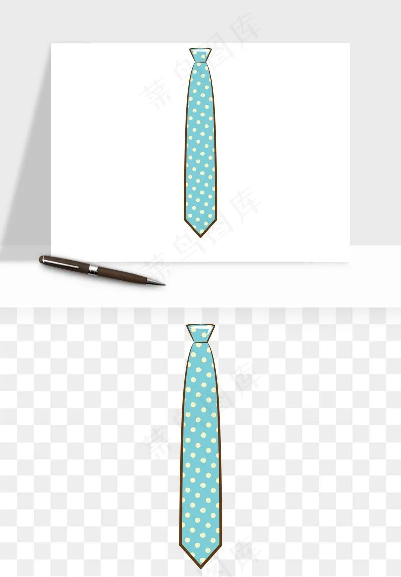 卡通领带png免抠