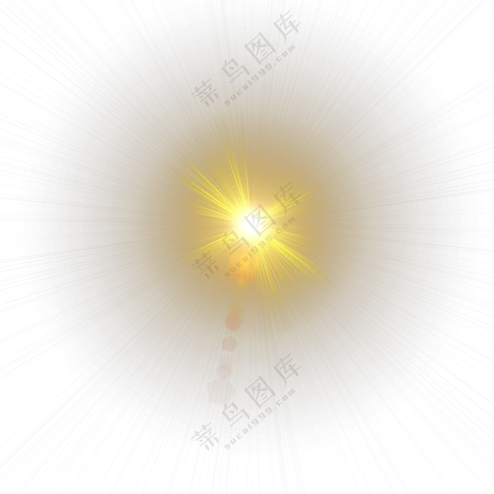 后期装饰适用金色光效免抠图片素材