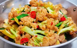 干锅花菜美食图片