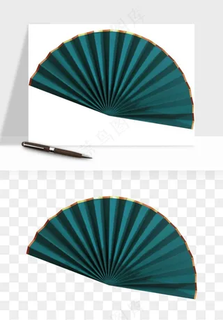 古风扇子元素png免抠