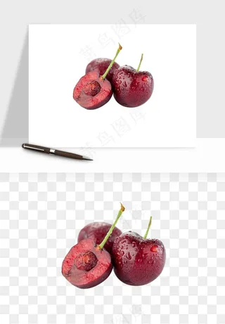 樱桃车厘子水果png免抠