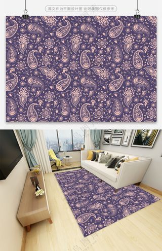 精美复古欧式印花地毯