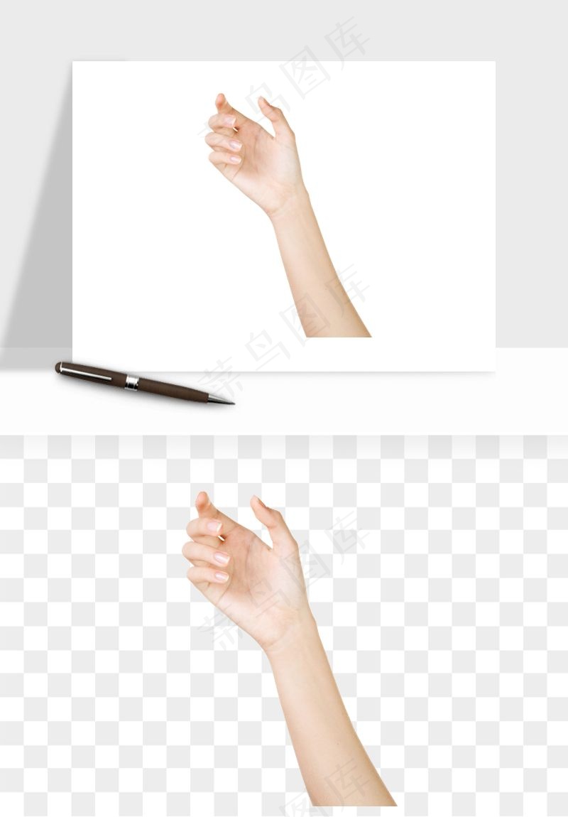 手势手部动作手指png免抠