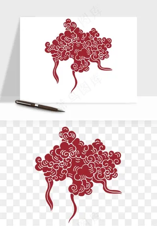 国潮祥云矢量png免抠