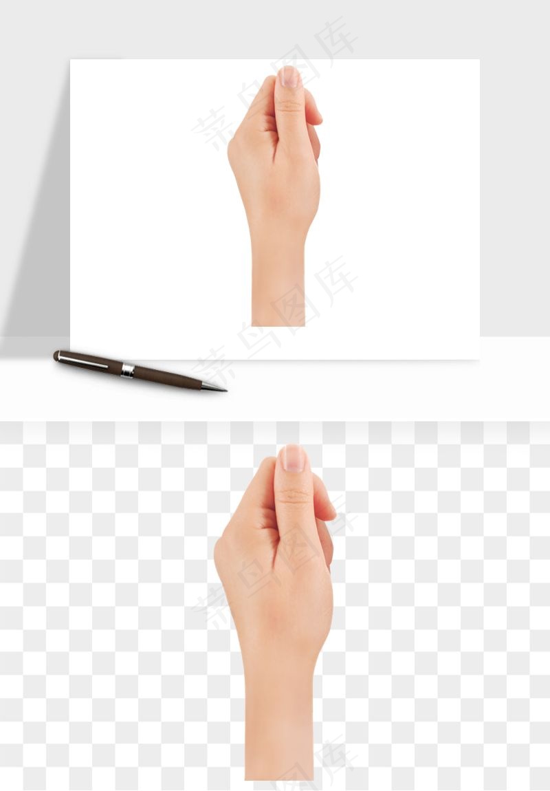 手势手部动作手指png免抠