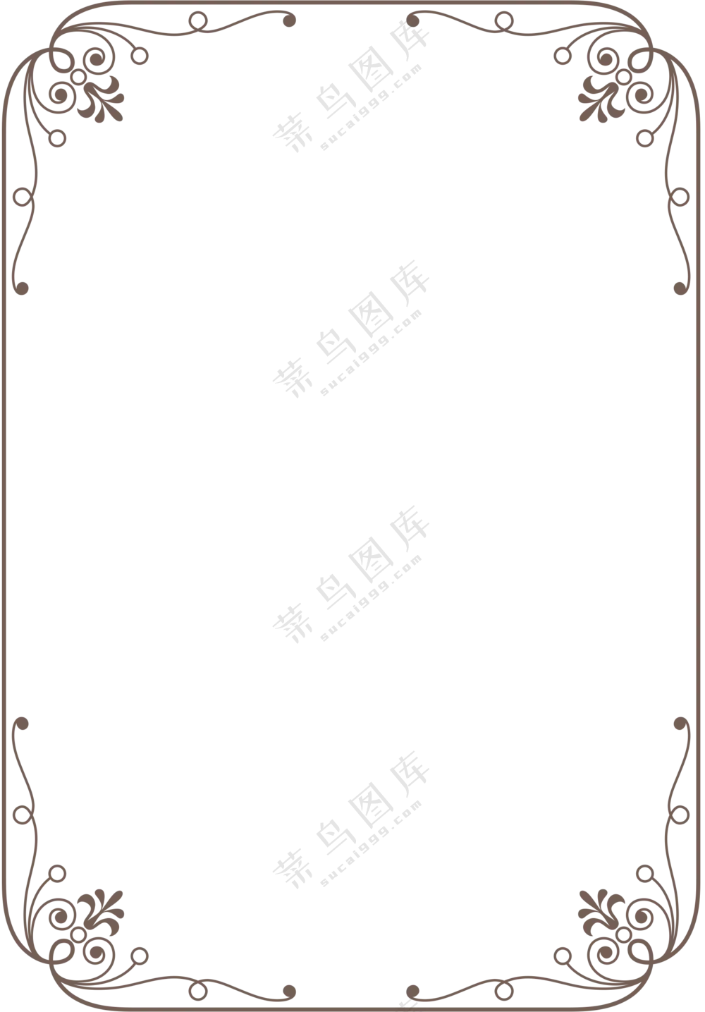 欧式花纹边框元素 (7)