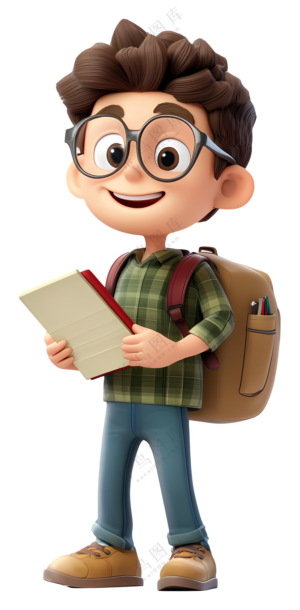 卡通学生角色