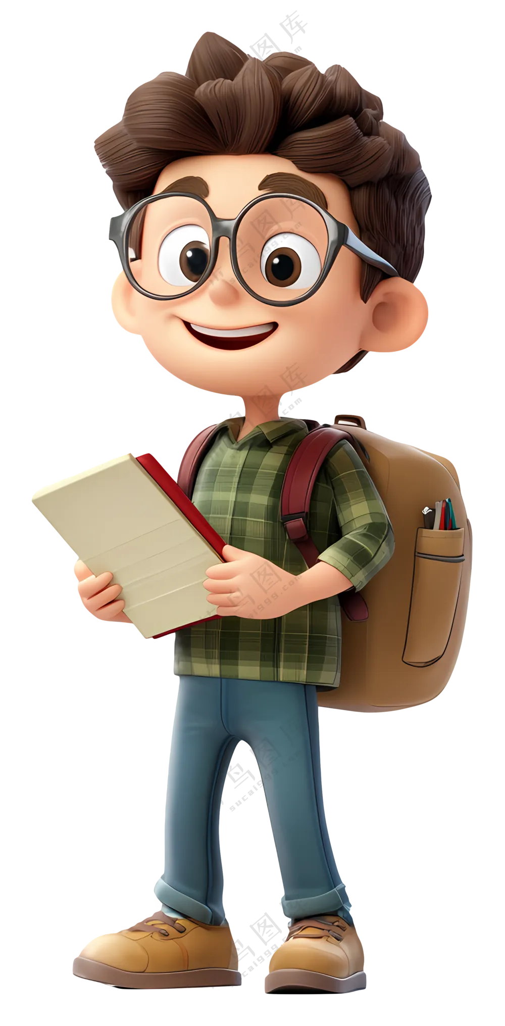 卡通学生角色