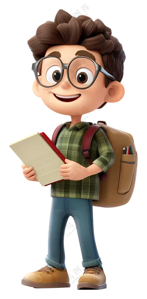 卡通学生角色