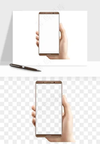 手拿手机素材png免抠