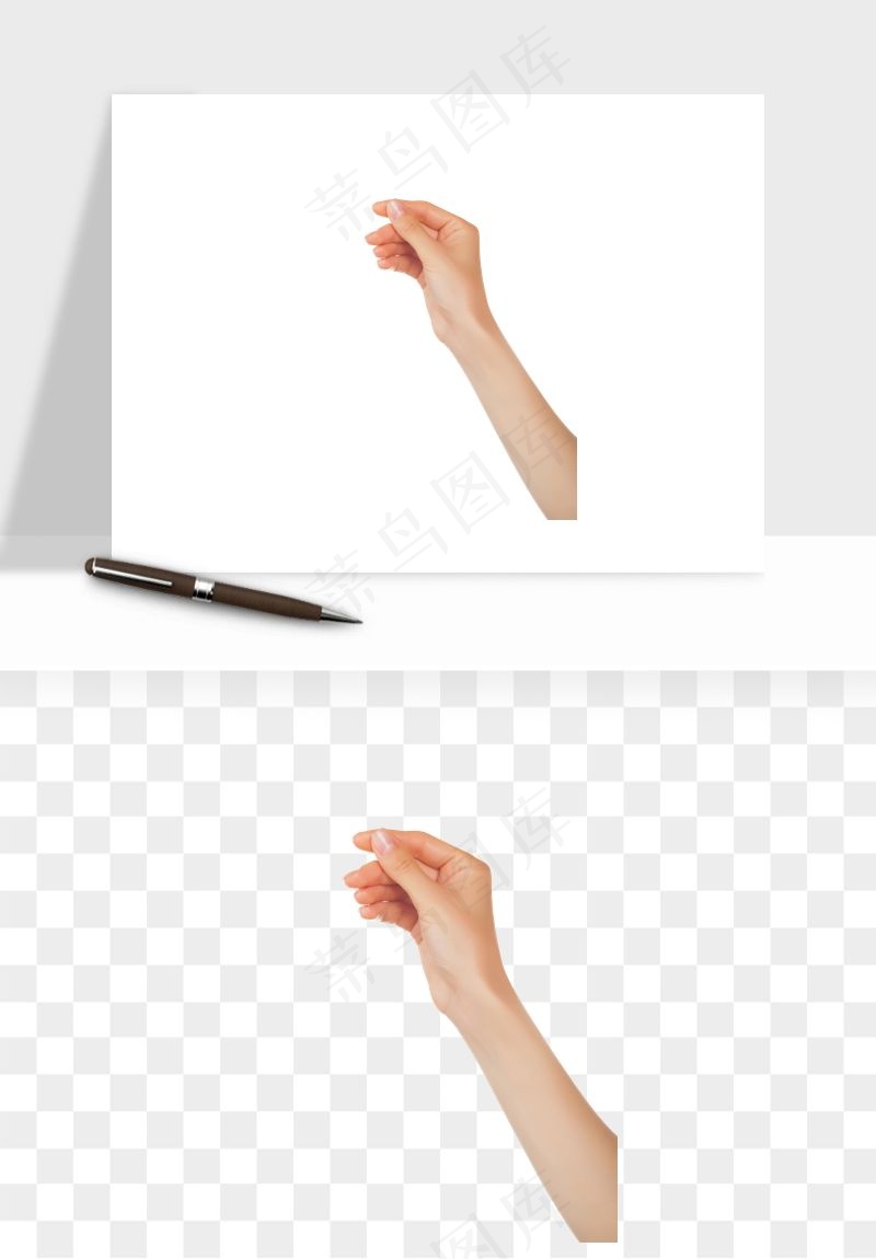 手势手部动作手指png免抠