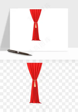 窗帘幕布帷幕png免抠